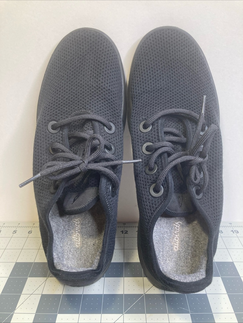 Allbirds TR Tree Runners Shoes Mens Size 12 Athletic Sneakers Black Lace Up